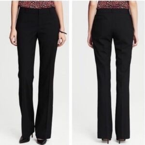 Banana Republic No. 718 Martin Fit Trousers Pants Black 10